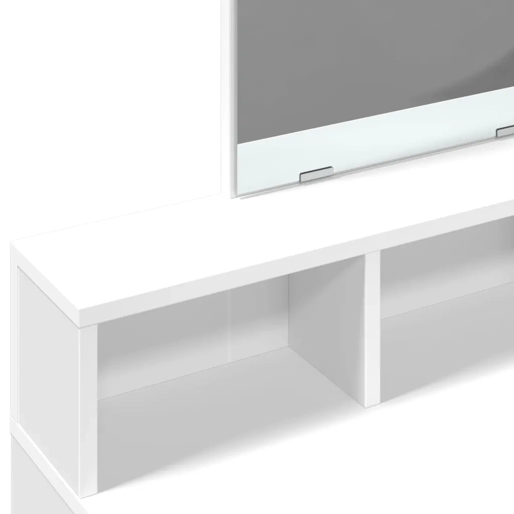 Toeletta con Specchio Bianco 80x41x144,5 cm 848171
