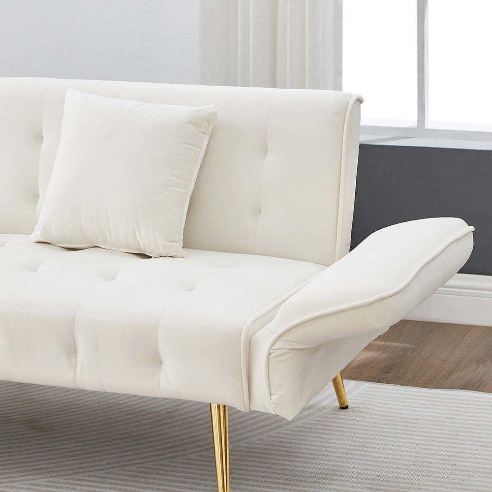 Divano letto 2 posti - Xylo - Regolabile in velluto 180x190 cm