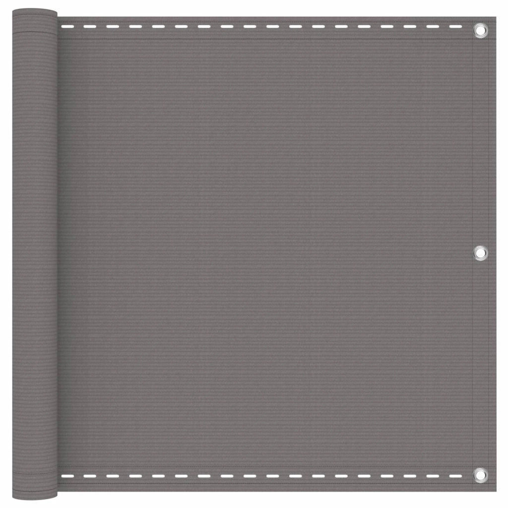 Schermo da balcone Grigio Chiaro 90 x 1200 cm HDPE e alluminio 4003259