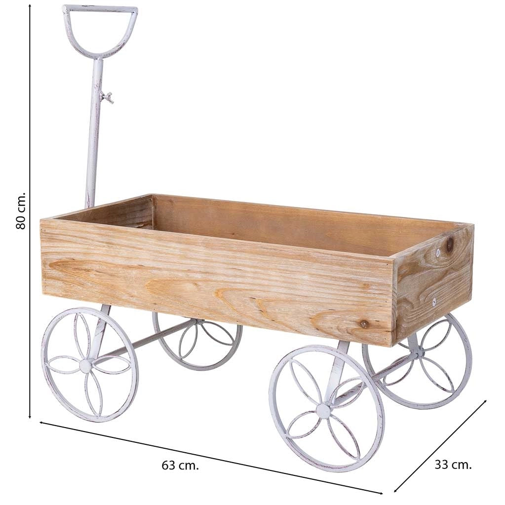 Carrello espositivo marrone 63x33x80