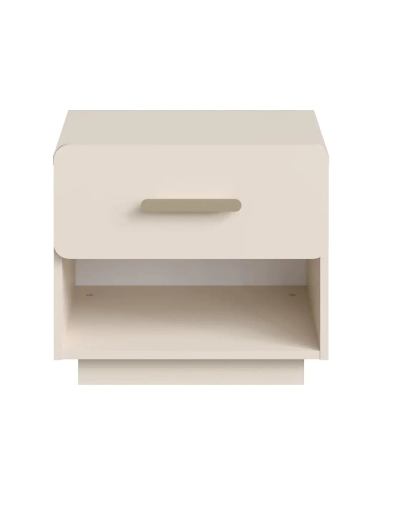 camera completa AMALIE, letto 180x200 con doghe incluse, armadio con ripiani, camera beige design, set camera da letto per adulti