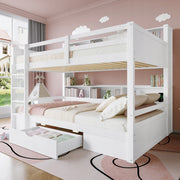 Letto a castello con cassetti - Xylo - 90x200 cm - Bianco