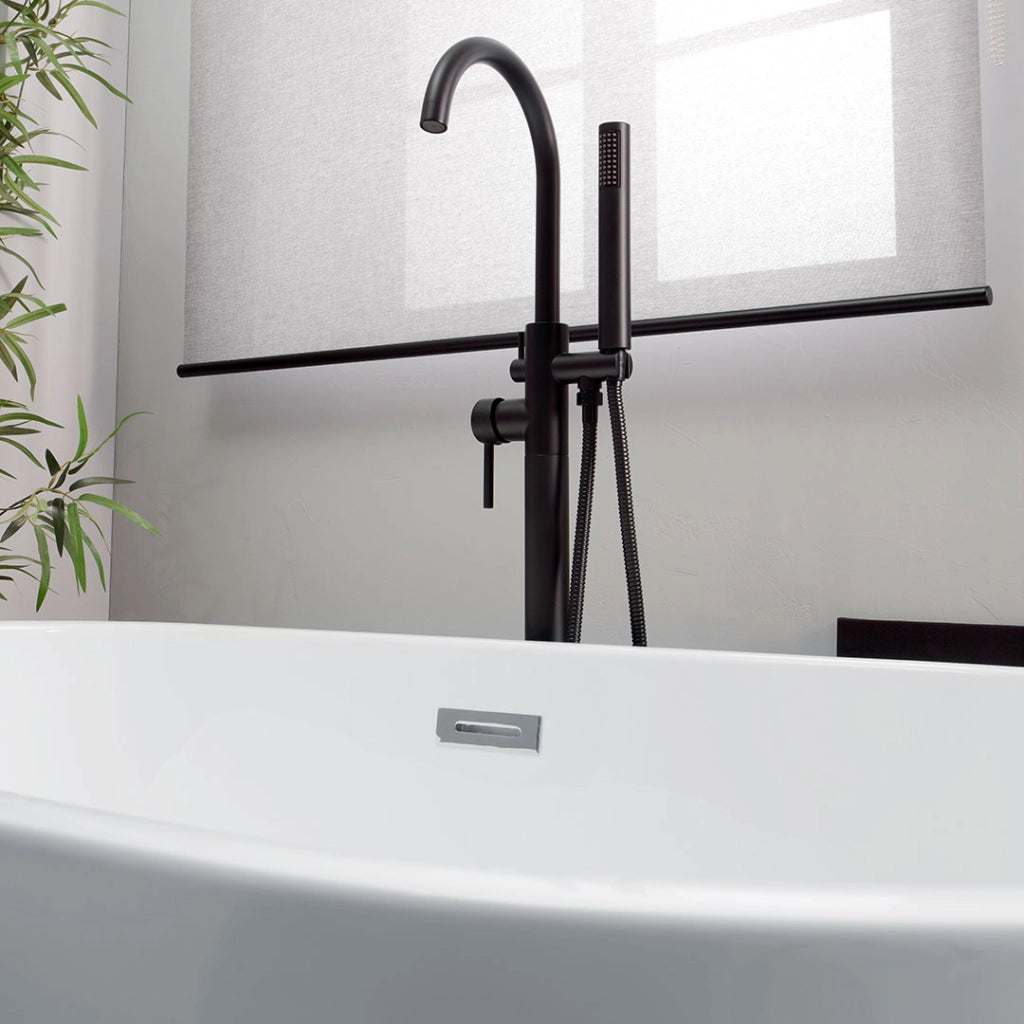 Vasca da bagno ovale in acrilico 150 cm