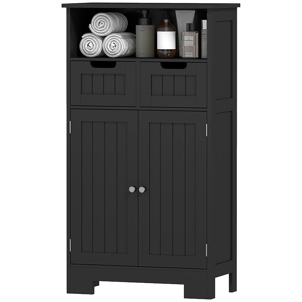 Mobile Bagno Sottolavabo con Ante e Cassetti ¨C Minimal ¨C Nero