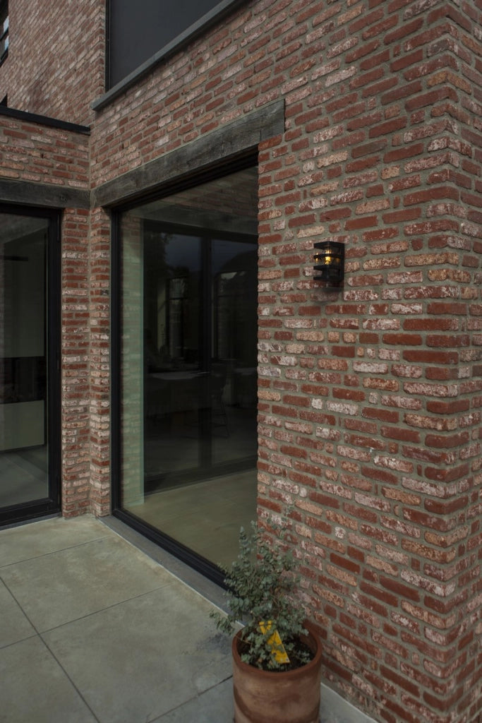 Applique da esterno DALTON 1xE27 nero trasparente IP44