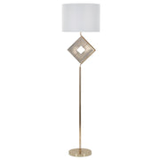 Lampada da Terra VKH196, Bianco, Metallo, 40x40x161 cm