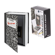 Cassaforte a forma di libro con scritta "This is not a book"