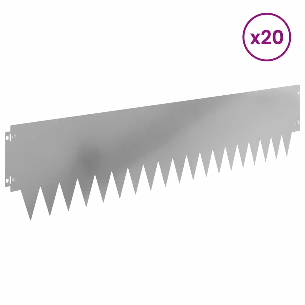 Bordura per Prato 20 pcs metallo 8008303
