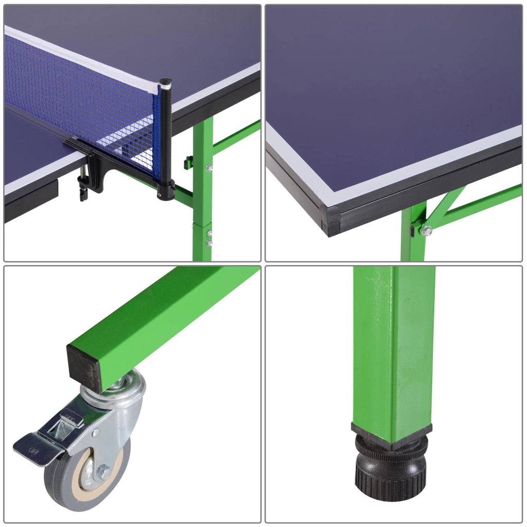 Tavolo da Ping Pong Professionale e Pieghevole con Ruote 152.5x274x76 cm