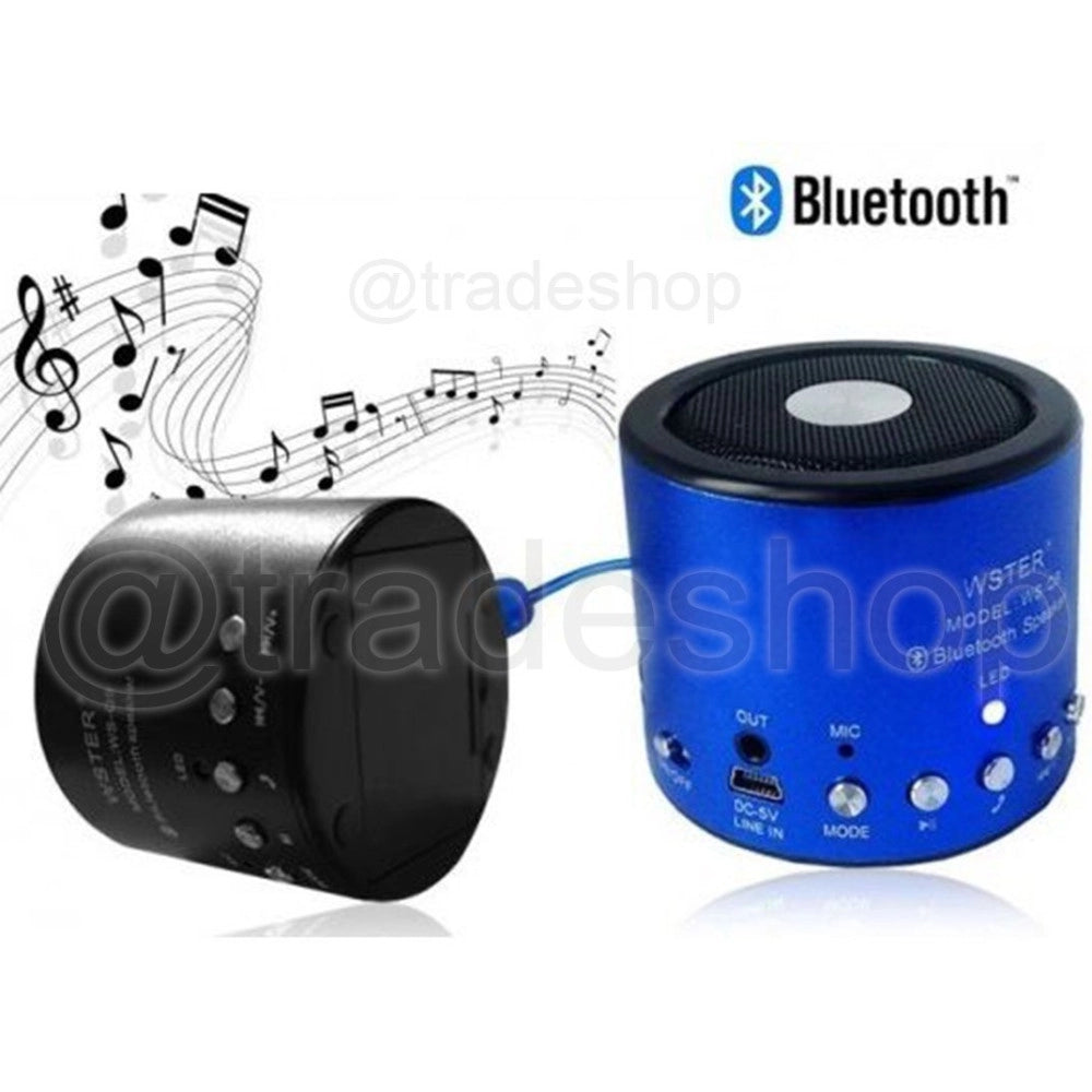 Trade Shop - Mini Speacker Cassa Bluetooth Portatile Con Radio Mp3 Wsq9 Per Smartphone Da 5w -
