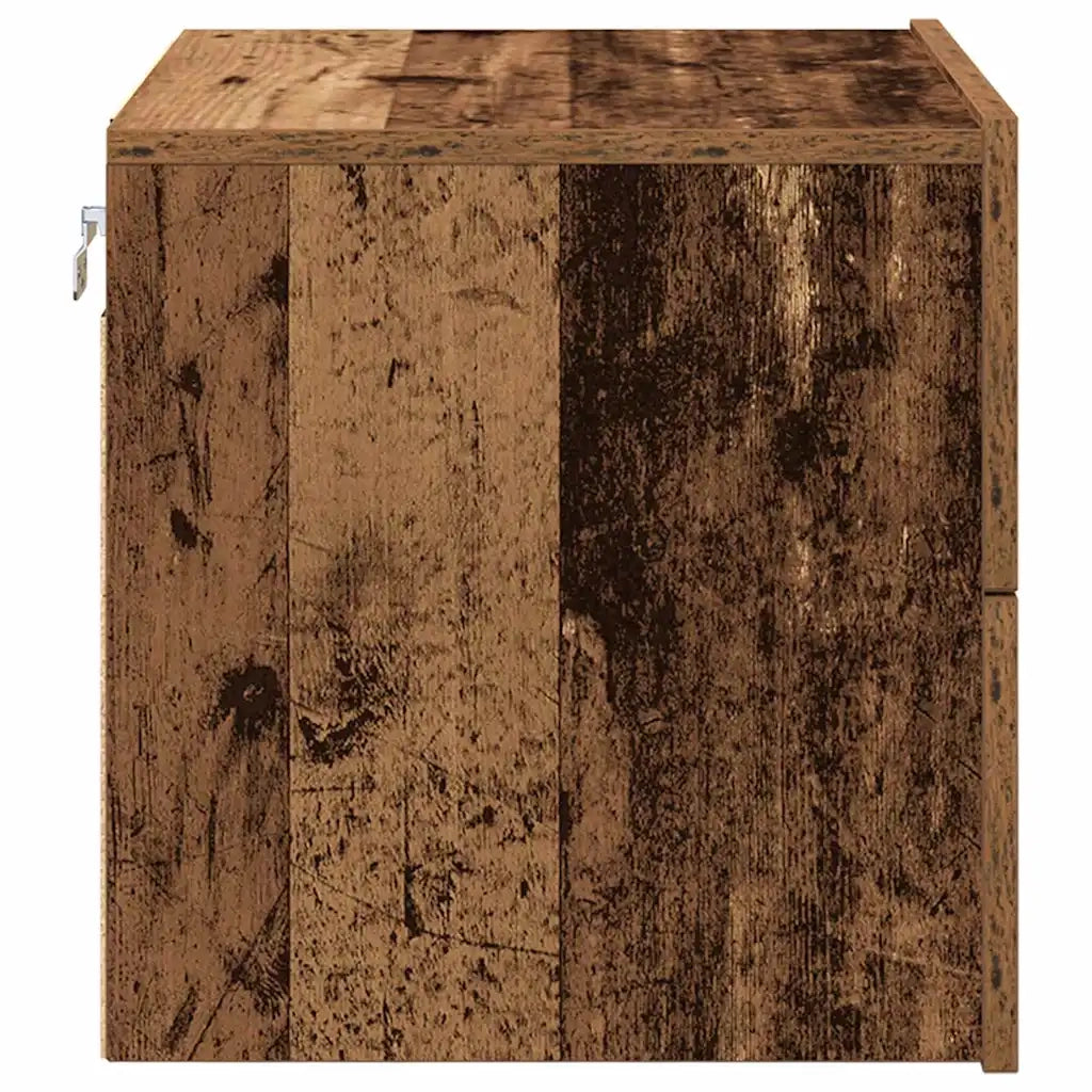 Armadio da Notte con cassetto Legno vecchio 50 x 39 x 41 cm 863072