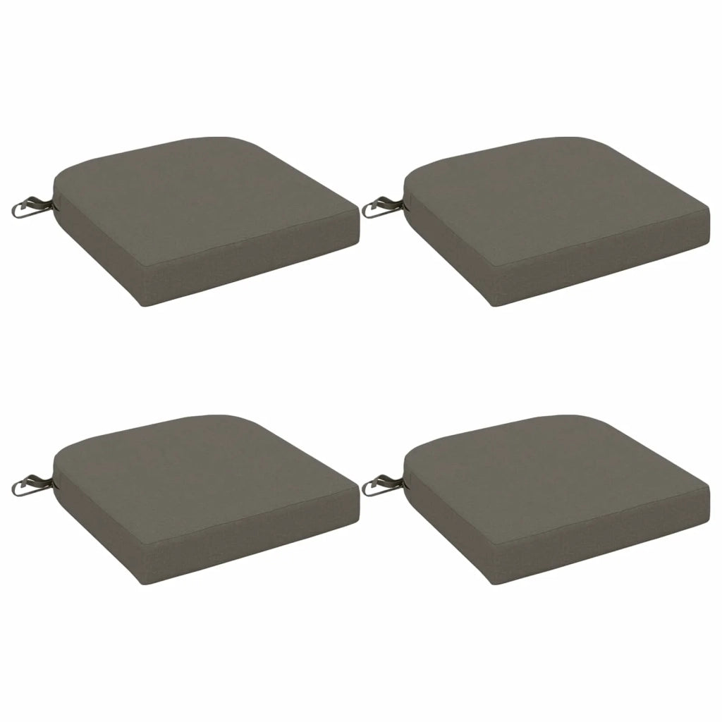 Cuscini per sedile a 4 pezzi SOEST 4 pcs 100% Poliestere Grigio 945244