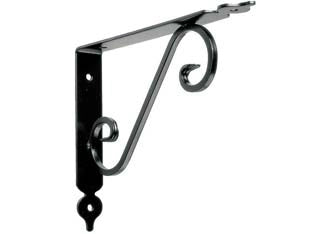 MENSOLE ORNAMENTALI BRACKETS NERE- - mm.140x190x25 - 20 pezzi QUALITY