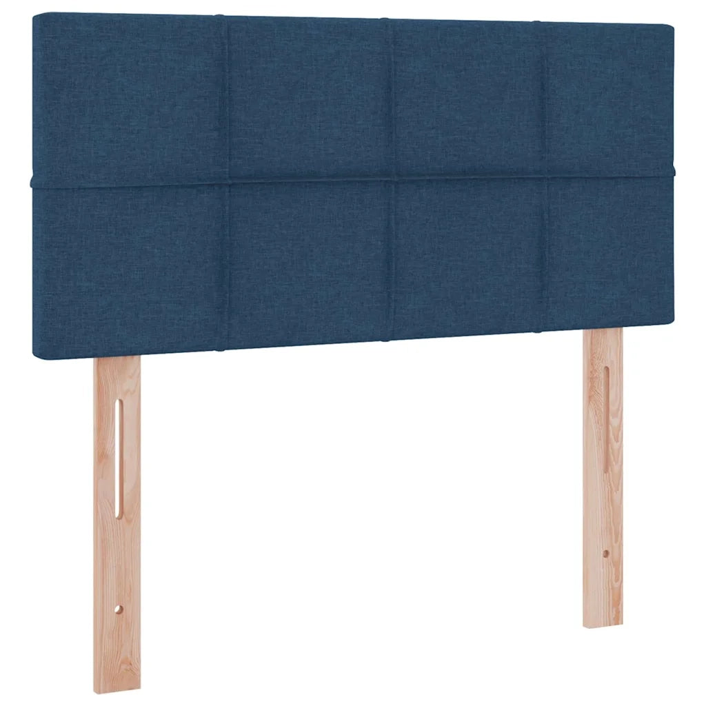 Letto con contenitore e LED con led Blu 100 x 200 cm Tessuto 3371129