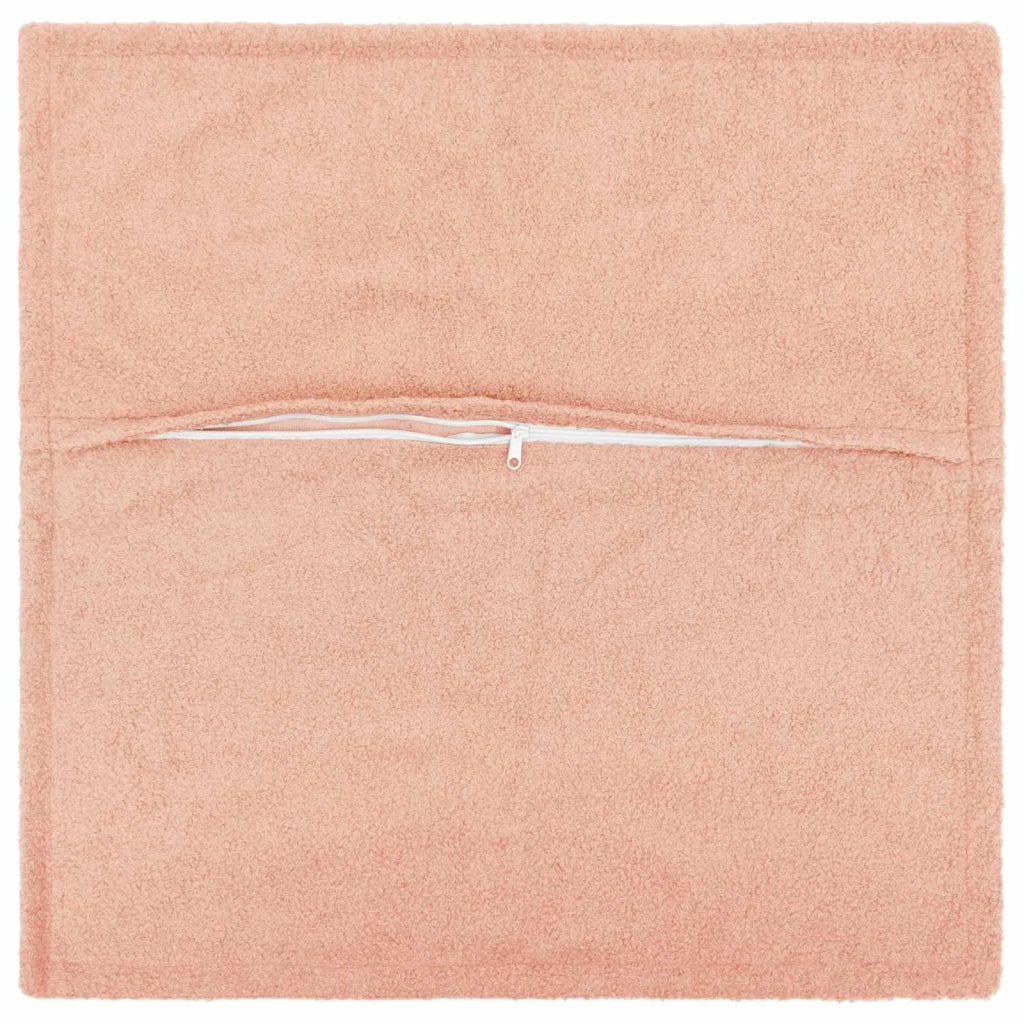 Federa 12 pcs HOUTEN Rosa 45 x 45 cm Bouclé 918669
