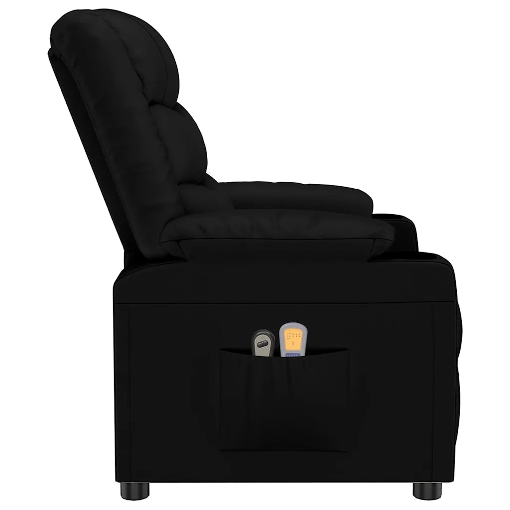 Poltrona Massaggiante Elettrica Nera in Similpelle 3143456