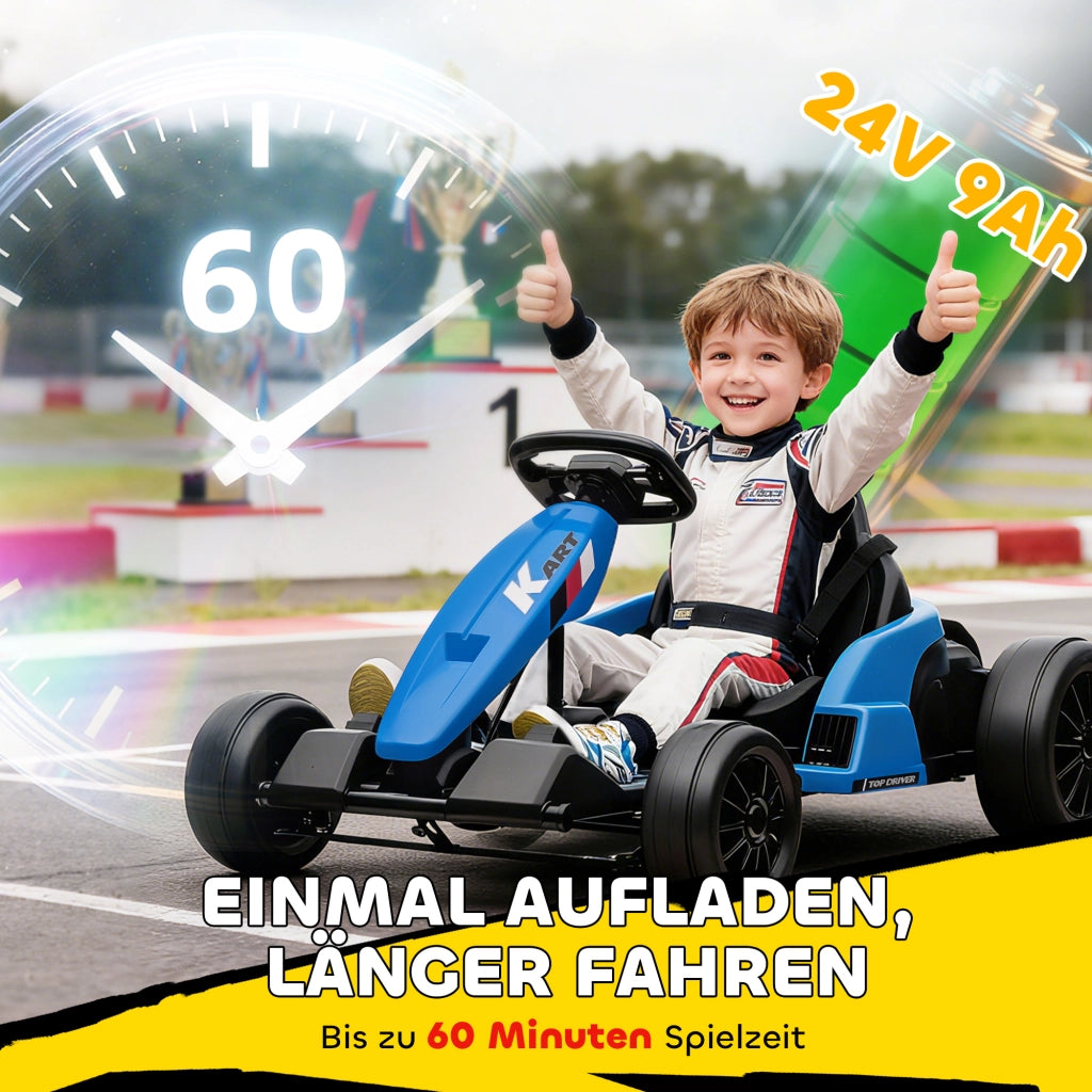 Go-Kart Elettrico per Bambini ¨C Minimal ¨C Blu