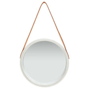 Specchio da Parete | Specchio decorativo con Cinghia 40 cm Argento