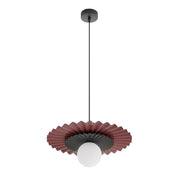 Lampada a sospensione UMBRA Emibig 1xG9 bordeaux nero