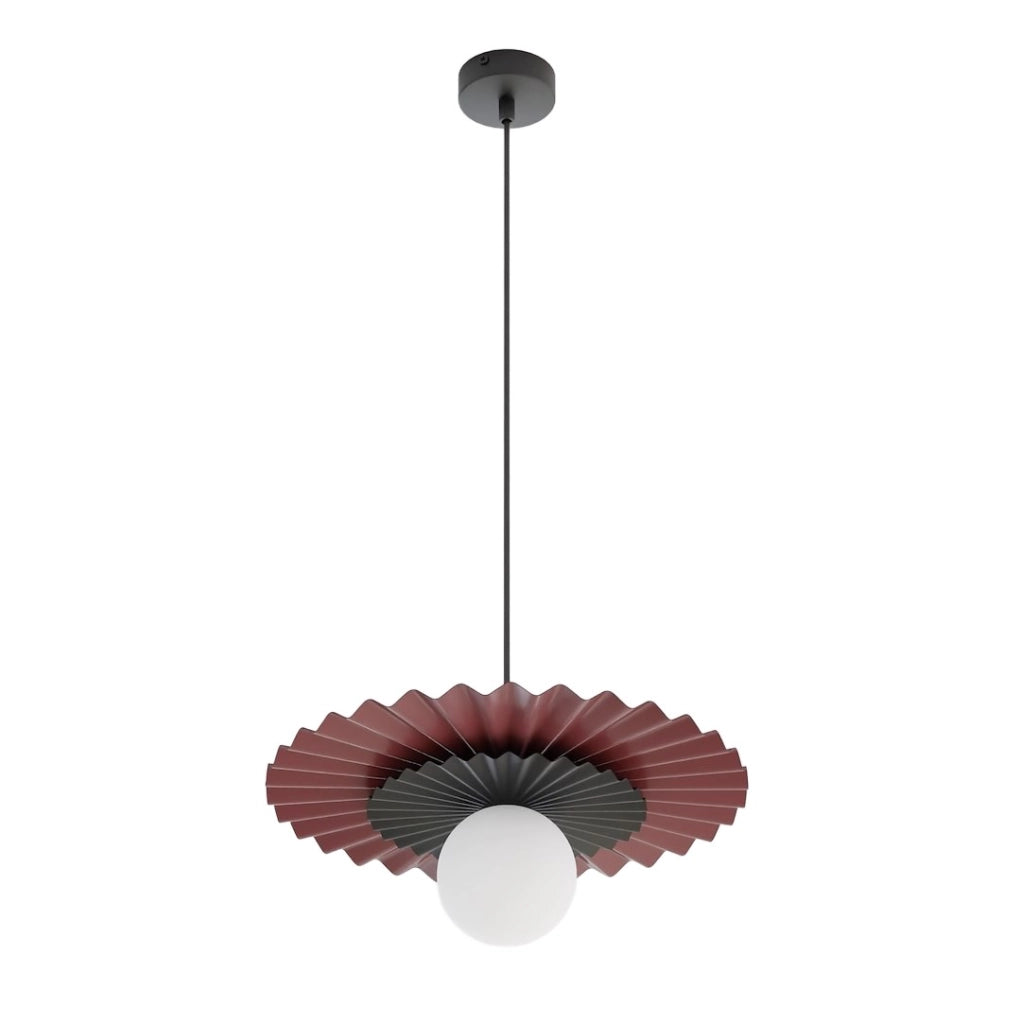 Lampada a sospensione UMBRA Emibig 1xG9 bordeaux nero