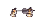 Faretto parete/soffitto industriale 2xE14 bronzo Rabalux 5336