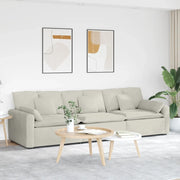 Divano Modulare con Cuscini Crema 3321106