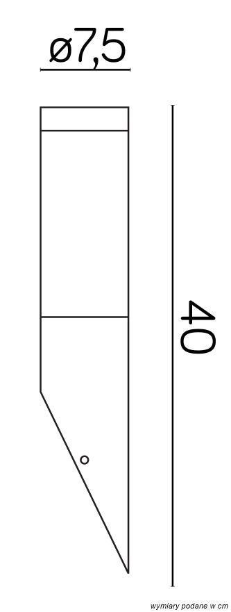 Applique da esterno torcia SU-MA Inox E27 IP44 nero