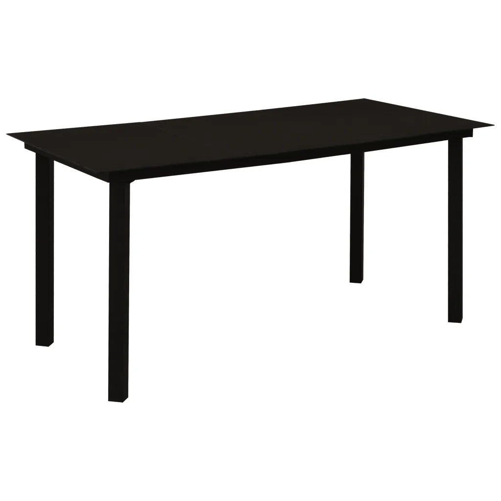 Set da Pranzo da Giardino 7 pz in Polyrattan e Vetro 3060240