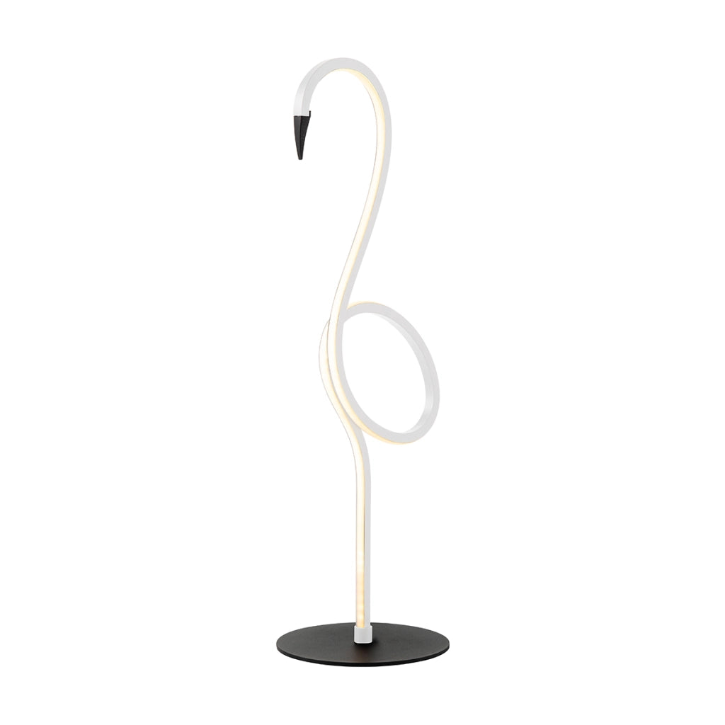 Lampada da tavolo moderna Flamingo bianca LED 6W Elstead