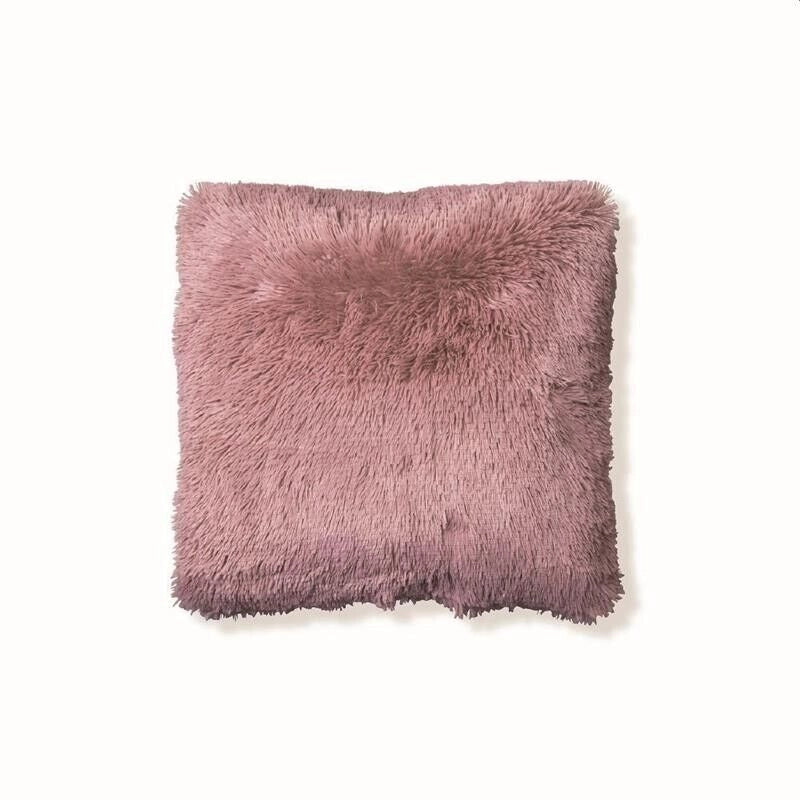 GLAM CUSCINO ARREDO IN ECOPELLICCIA 55X55 ROSA