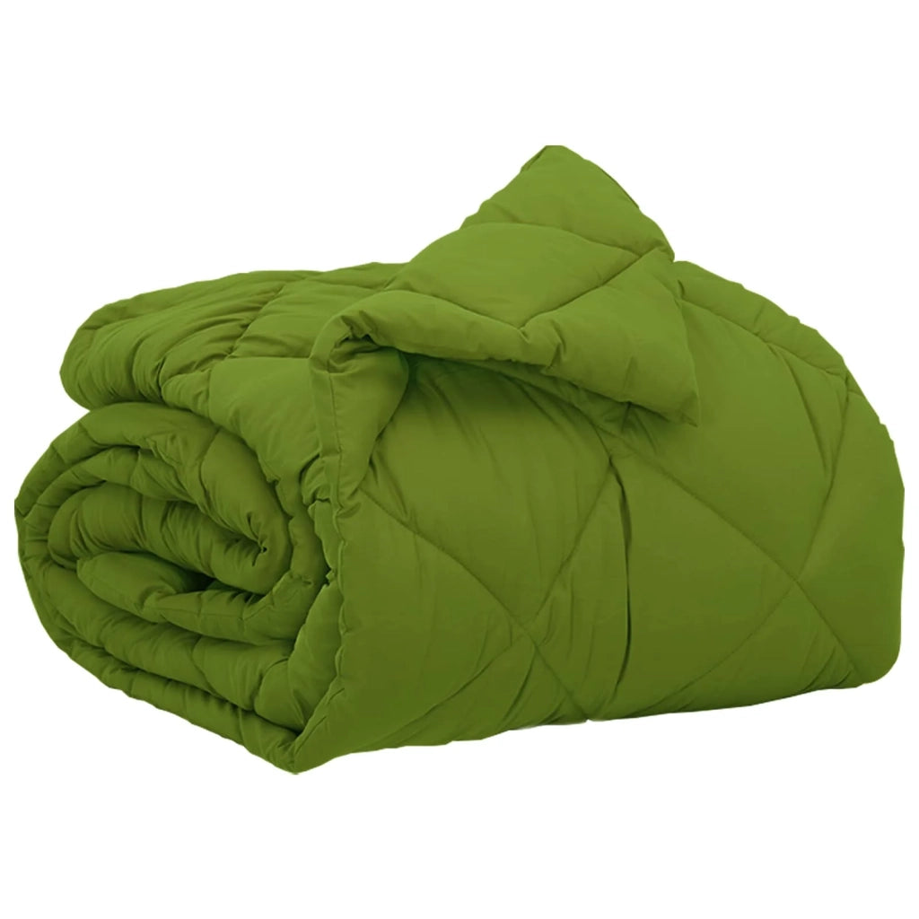 Piumone Completo Annuale Verde 140 x 200 cm Microfibra 42025549