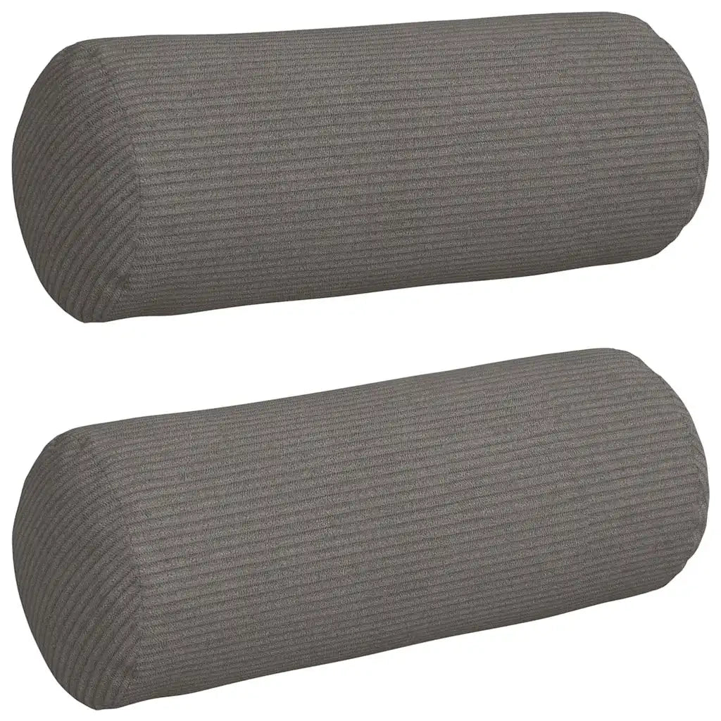 Cuscini a rullo 2 pz | Cuscini per sedie Grigio chiaro ? 15 x 40 cm