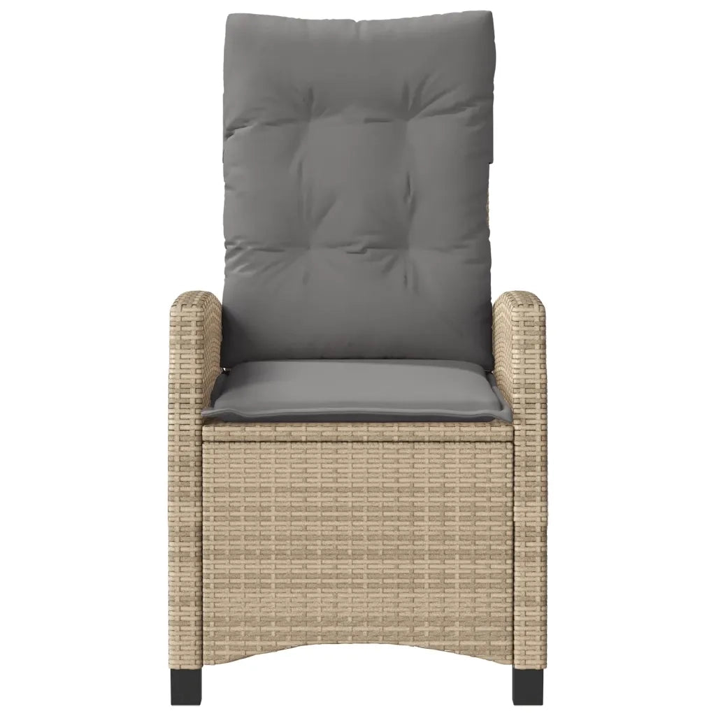 Set da Bistrò 3 pz con Cuscini Beige Misto in Polyrattan 365229