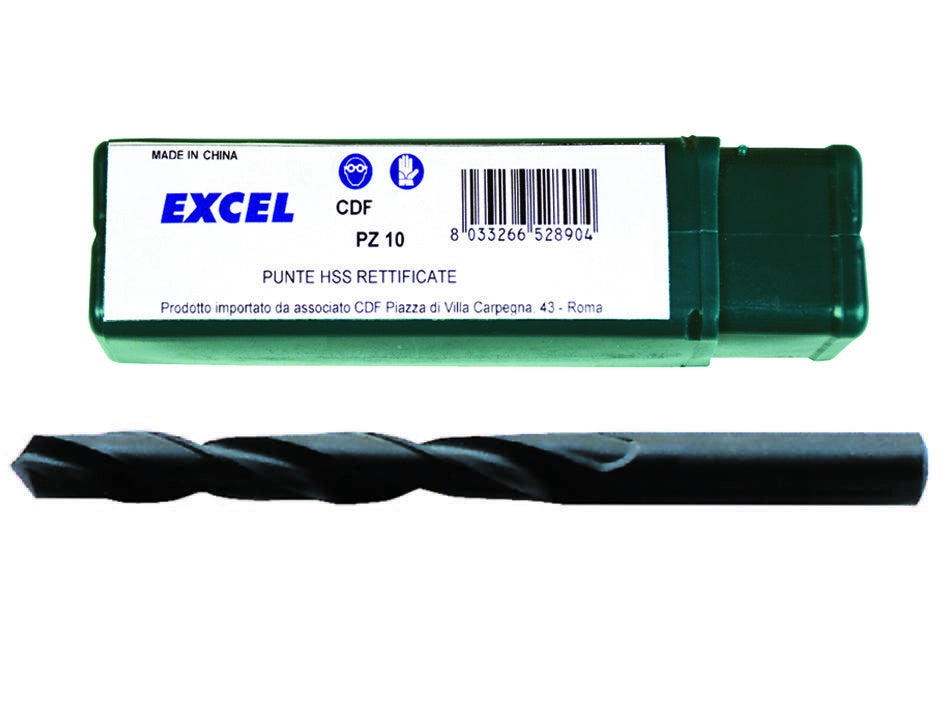 PUNTE HSS RETTIFICATE NORMALI- - ø mm.5 - 10 pezzi EXCEL