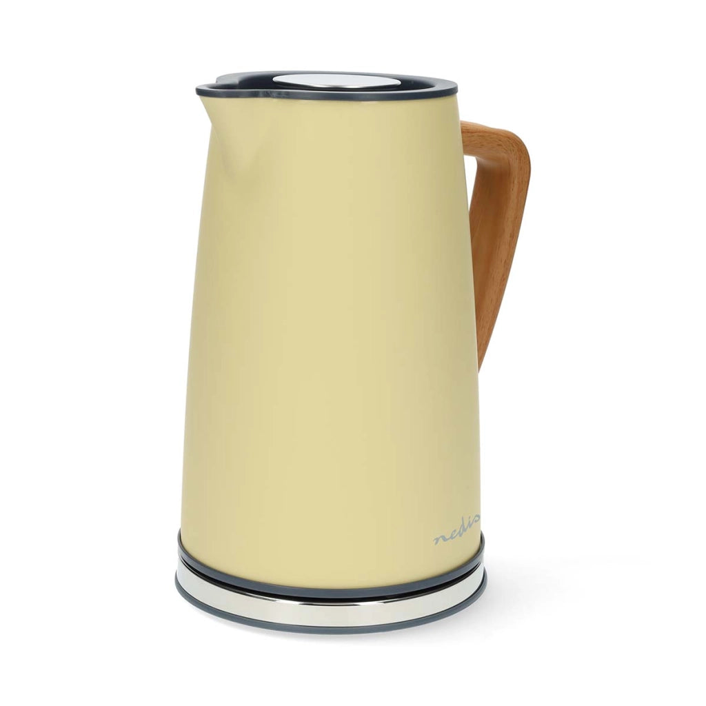 Bollitore elettrico Soft Touch da 1,7 l 2200 W con regolatore Strix Giallo Nedis