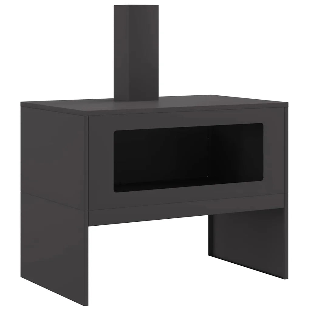 Focolare Nero 80 x 50 x 96 cm Acciaio laminato a freddo 858936