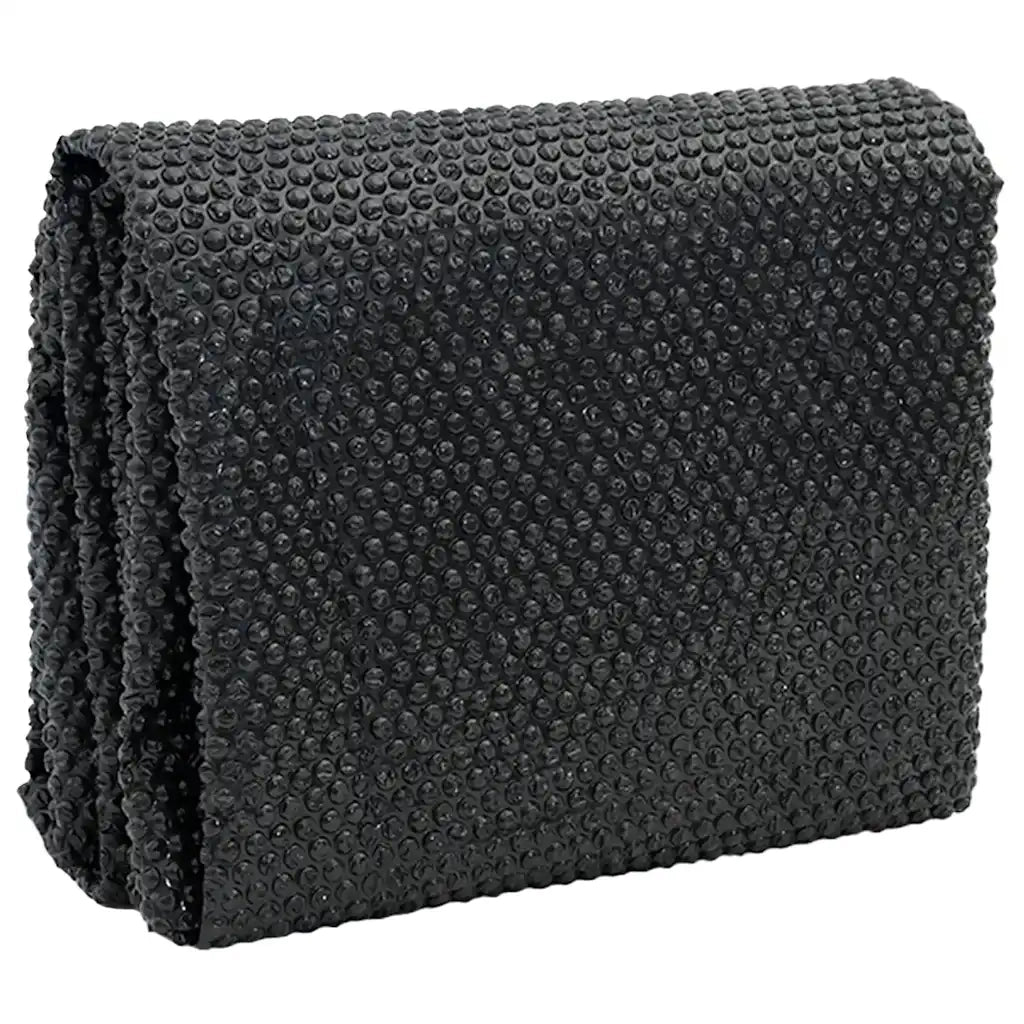 Pellicola Galleggiante Solare PE Piscina 260x160 cm Nero e Blu 92981