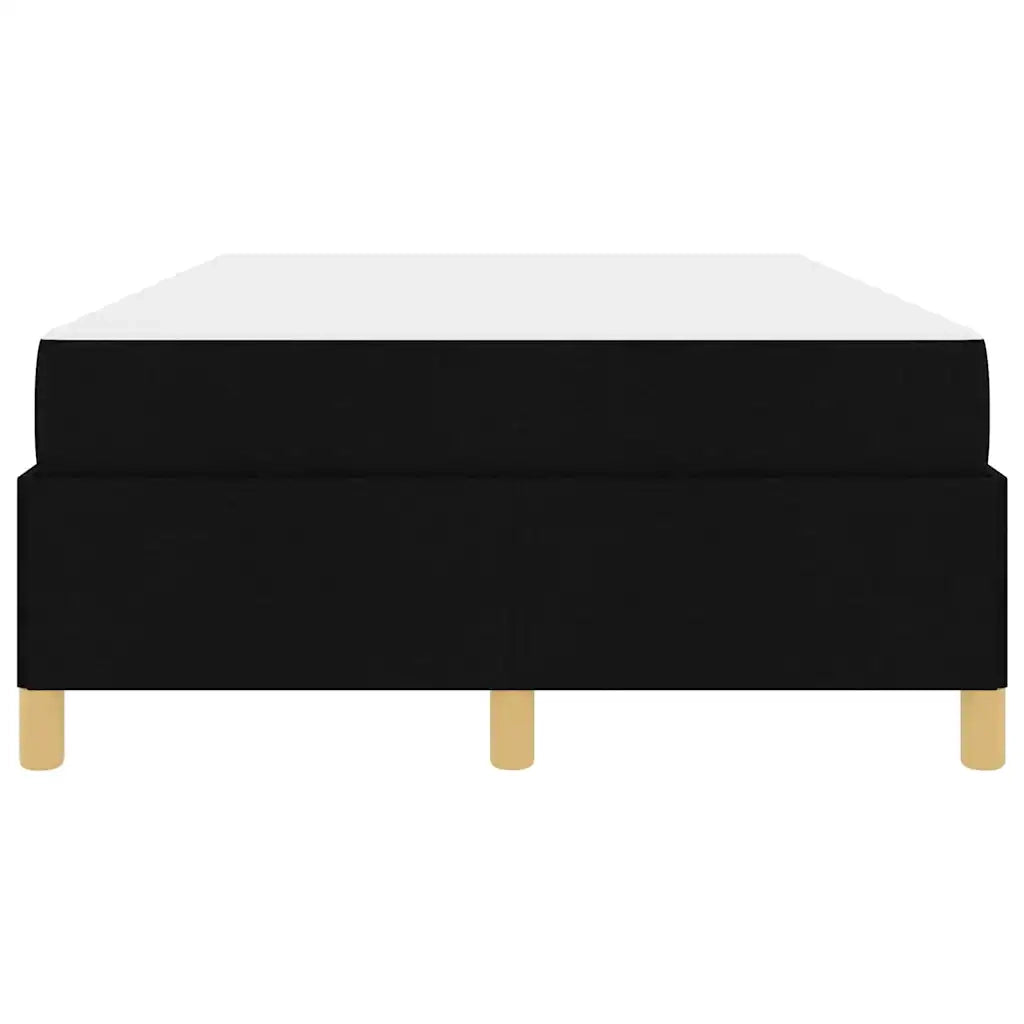 Struttura del letto con materasso Nero 120 x 190 cm Tessuto