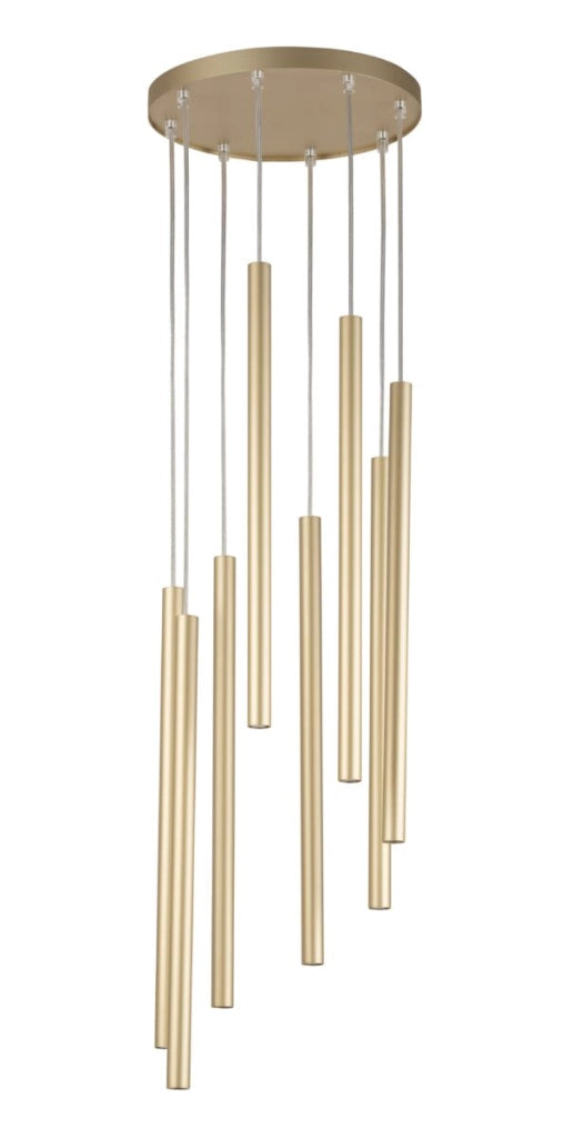Lampada a sospensione moderna Sopel oro Ø30 8 luci G9