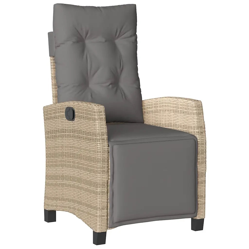 Set da Bistrò 3 pz con Cuscini Beige Misto in Polyrattan 365253