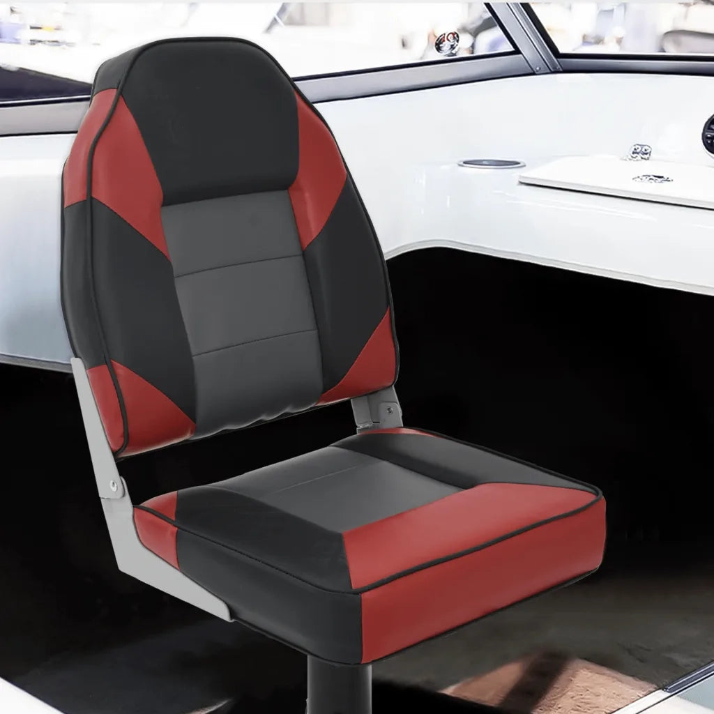 Sedili Barca con Supporto 2pz Altezza Regolabile Girevole 360° 3294998