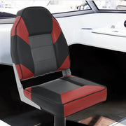 Sedili Barca con Supporto 2pz Altezza Regolabile Girevole 360° 3294998