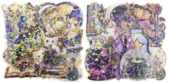 Set di 60 Sticker Creativi e Idrorepellenti per Album di Collage