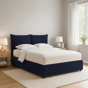 Penzance, Letto Piazza e Mezza Sfoderabile Made in Italy, Viola Scuro