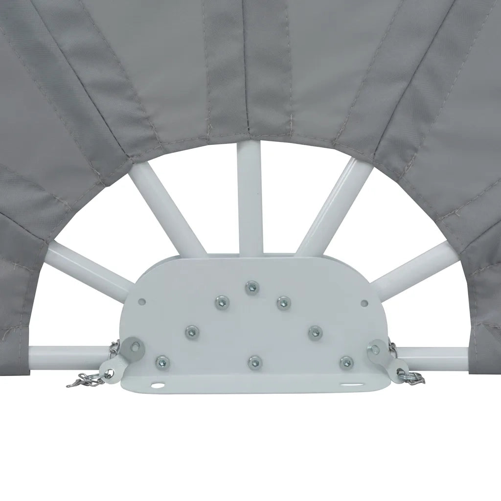 Tenda Laterale per Terrazza Pieghevole Grigio 200 cm 44576