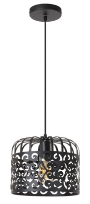 Lampada a sospensione vintage Rabalux Alessandra nera E27