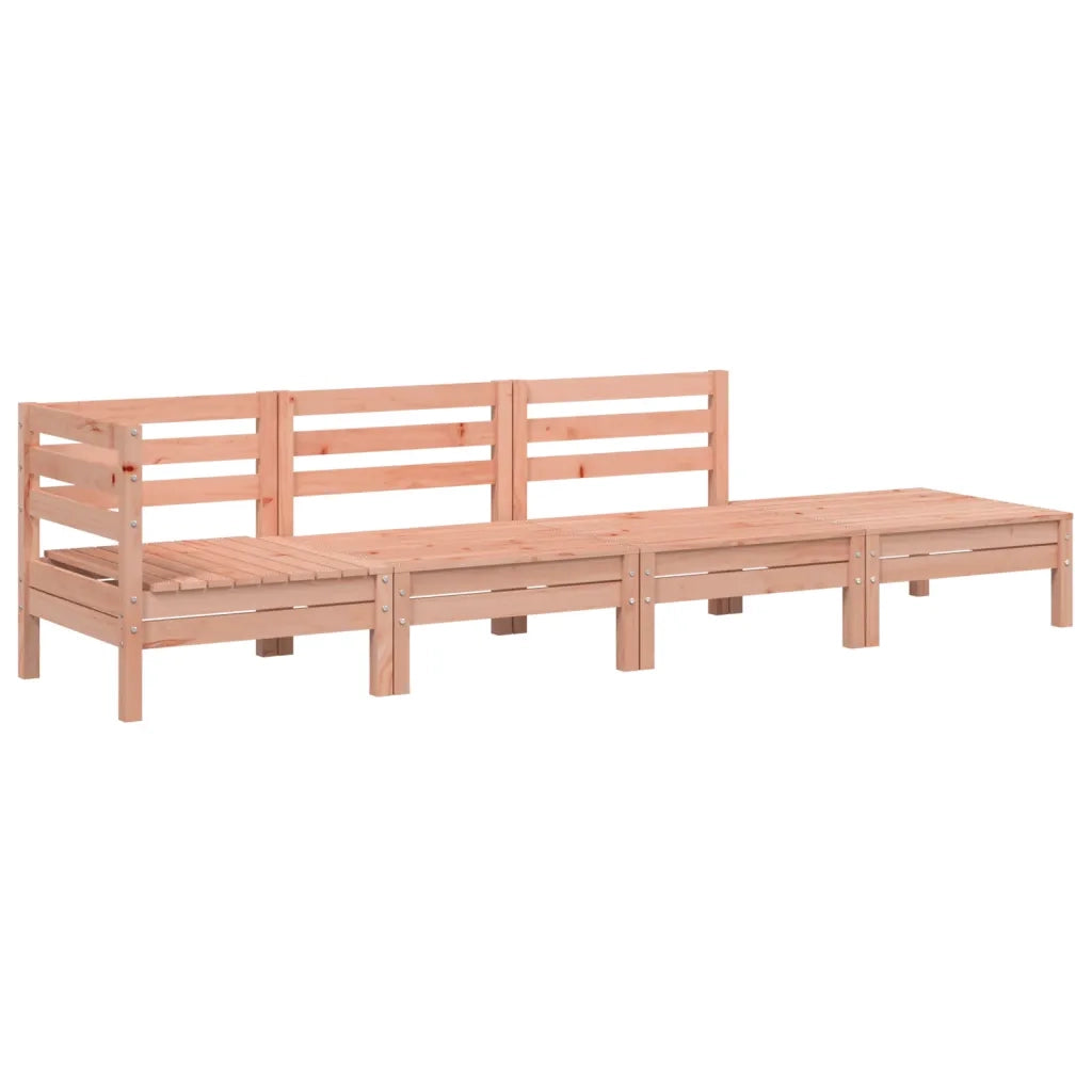 Divano da Giardino a 4 Posti in Legno Massello di Douglas