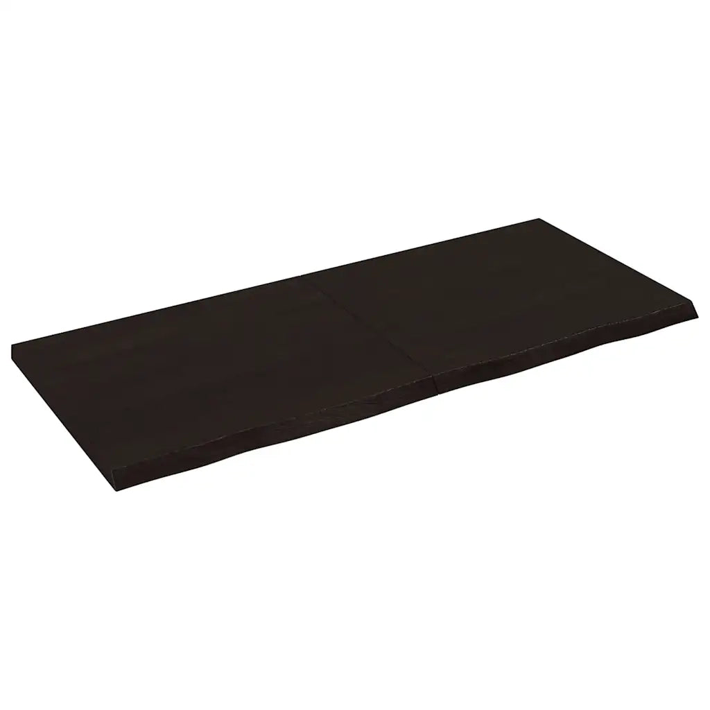Piano Bagno Marrone Scuro 140x60x(2-4)cm Legno Trattato 3156247