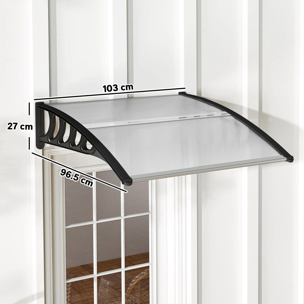 Tettoia Policarbonato Esterno ¨C Xylo ¨C Trasparente 103x96.5x27cm