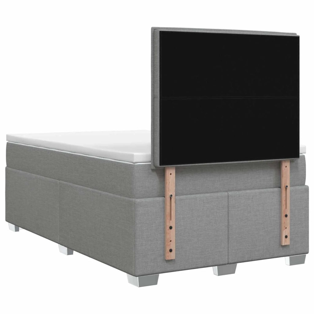 Letto box spring con materasso Grigio Chiaro 120 x 200 cm 3453374